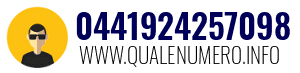 Numero di telefono 0441924257098 0441924257098