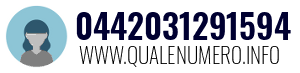Numero di telefono 0442031291594 0442031291594