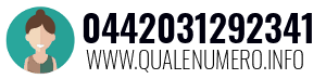 Numero di telefono 0442031292341 0442031292341