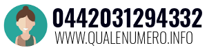 Numero di telefono 0442031294332 0442031294332