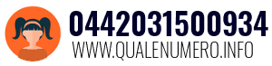 Numero di telefono 0442031500934 0442031500934