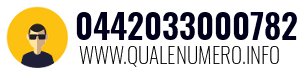 Numero di telefono 0442033000782 0442033000782