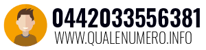 Numero di telefono 0442033556381 0442033556381