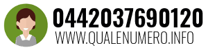 Numero di telefono 0442037690120 0442037690120