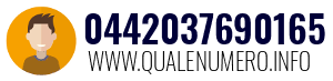 Numero di telefono 0442037690165 0442037690165