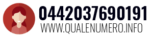 Numero di telefono 0442037690191 0442037690191