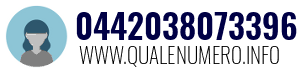 Numero di telefono 0442038073396 0442038073396
