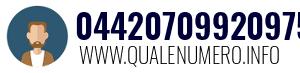 Numero di telefono 04420709920975 04420709920975