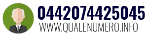 Numero di telefono 0442074425045 0442074425045