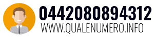 Numero di telefono 0442080894312 0442080894312