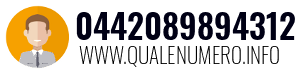 Numero di telefono 0442089894312 0442089894312