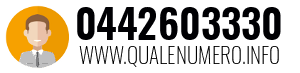 Numero di telefono 0442603330 0442603330