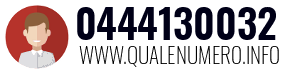 Numero di telefono 0444130032 0444130032