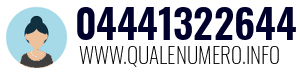 Numero di telefono 04441322644 04441322644