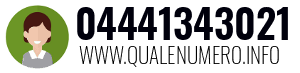 Numero di telefono 04441343021 04441343021