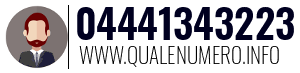 Numero di telefono 04441343223 04441343223
