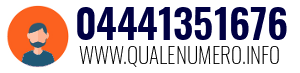 Numero di telefono 04441351676 04441351676