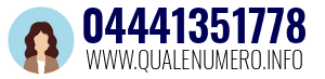 Numero di telefono 04441351778 04441351778