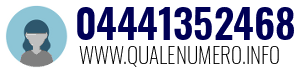 Numero di telefono 04441352468 04441352468