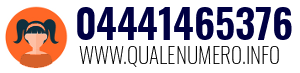 Numero di telefono 04441465376 04441465376