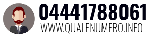 Numero di telefono 04441788061 04441788061