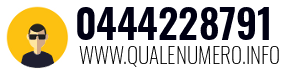 Numero di telefono 0444228791 0444228791