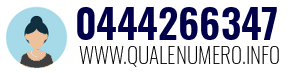 Numero di telefono 0444266347 0444266347