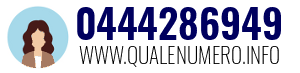 Numero di telefono 0444286949 0444286949