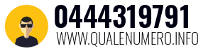 Numero di telefono 0444319791 0444319791