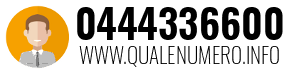 Numero di telefono 0444336600 0444336600