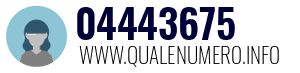 Numero di telefono 04443675 04443675