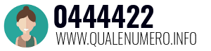 Numero di telefono 0444422 0444422