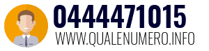 Numero di telefono 0444471015 0444471015
