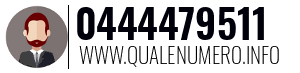 Numero di telefono 0444479511 0444479511