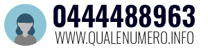 Numero di telefono 0444488963 0444488963