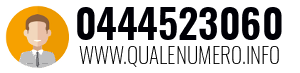Numero di telefono 0444523060 0444523060