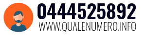 Numero di telefono 0444525892 0444525892
