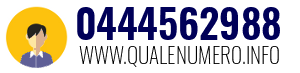 Numero di telefono 0444562988 0444562988