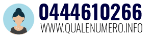 Numero di telefono 0444610266 0444610266