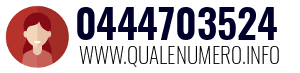 Numero di telefono 0444703524 0444703524