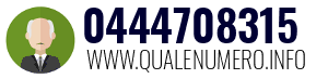 Numero di telefono 0444708315 0444708315
