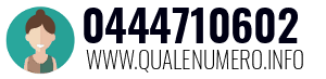 Numero di telefono 0444710602 0444710602
