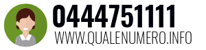Numero di telefono 0444751111 0444751111