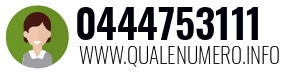 Numero di telefono 0444753111 0444753111