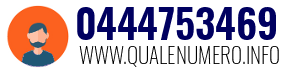Numero di telefono 0444753469 0444753469