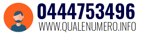 Numero di telefono 0444753496 0444753496