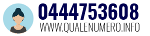 Numero di telefono 0444753608 0444753608