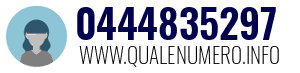 Numero di telefono 0444835297 0444835297