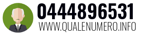 Numero di telefono 0444896531 0444896531