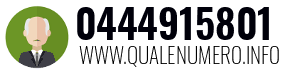 Numero di telefono 0444915801 0444915801